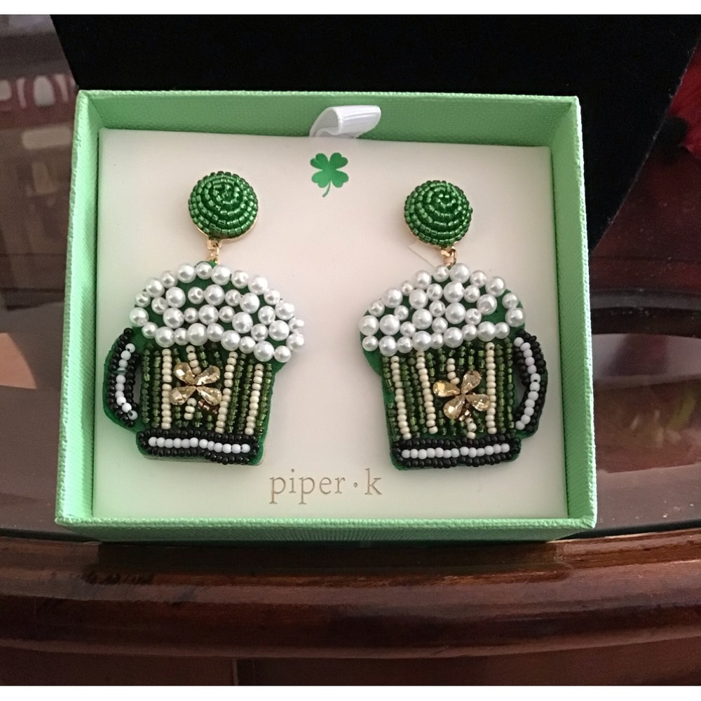 St. Patrick Day  Mug Earrings
